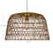 Hello Honey® 19.5" Boho Open Weave Metal and Paper Rope Ceiling Light